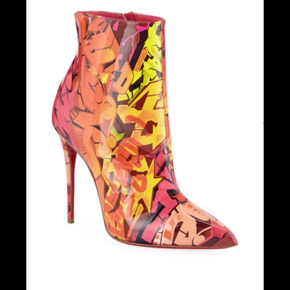Christian Louboutin So Kate Patent Metrograf Boots - Picture 2 of 8